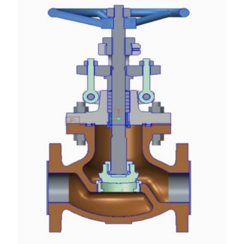 Cast Steel Gate, Globe, Check Valves Bolted Bonnet Design