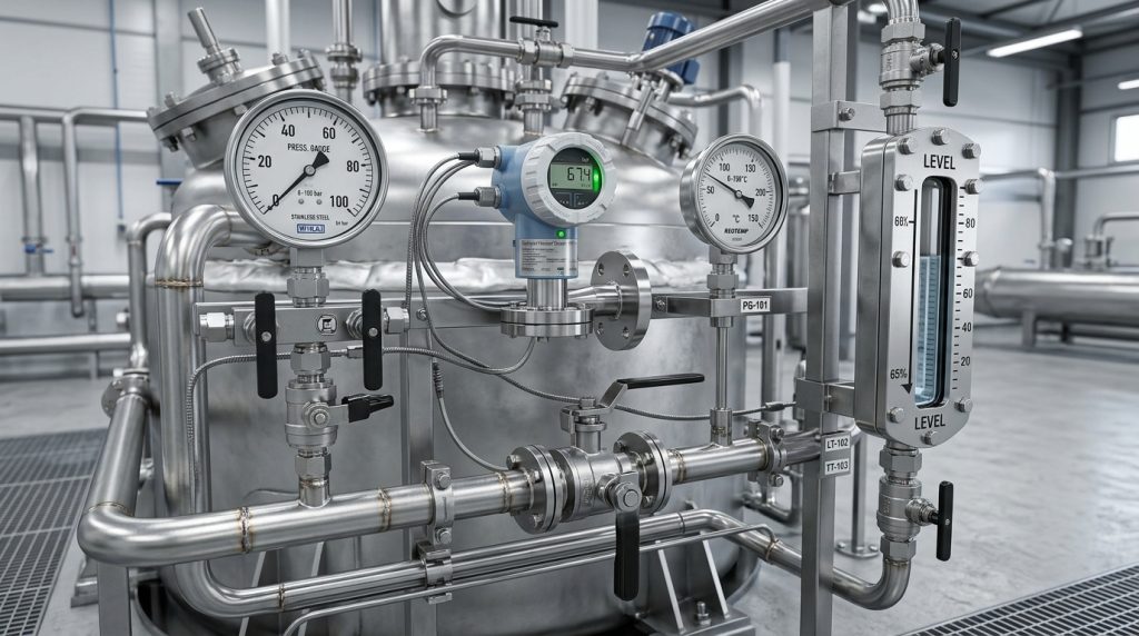 Accurate Process Monitoring: Selecting Pressure Gauges, Temperature Gauges, and Level Gauges for Harsh Environments