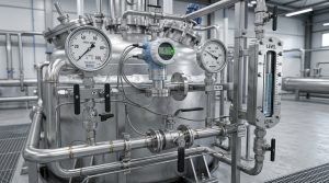 Stainless steel industrial pressure gauges, diaphragm transmitters and reflex level gauges