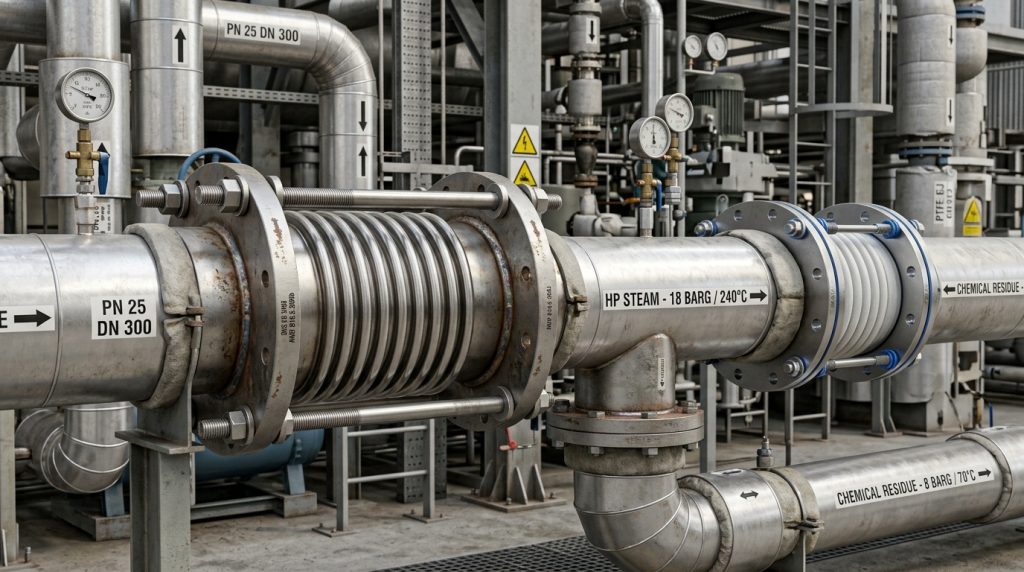 Metallic vs. Non-Metallic Expansion Joints: Mitigating Thermal Expansion, Piping Stress, and Vibration