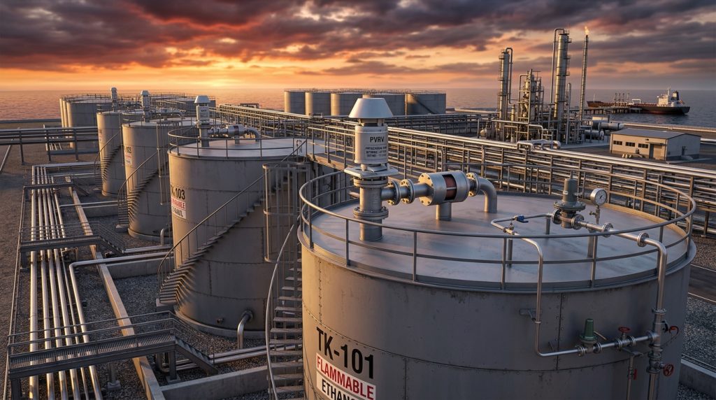 Complete Guide to Storage Tank Protection: Flame Arresters, Pressure-Vacuum Relief Vents, & Nitrogen Blanketing